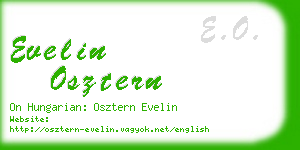 evelin osztern business card
